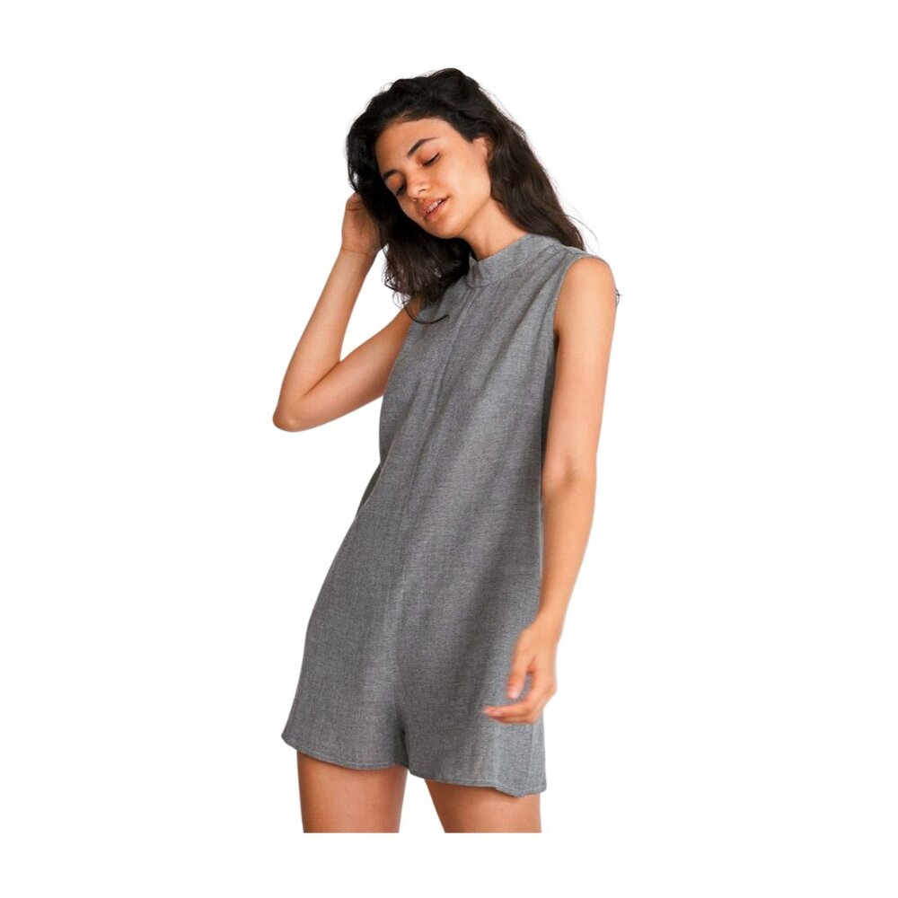 Grey Sleeveless Romper, new, available in various sizes